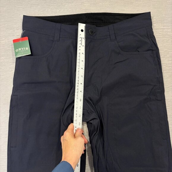 Orvis Fleece Lined Tech Pants Mens 34 x 32 Black Water Repellent Insulated - Picture 13 of 15